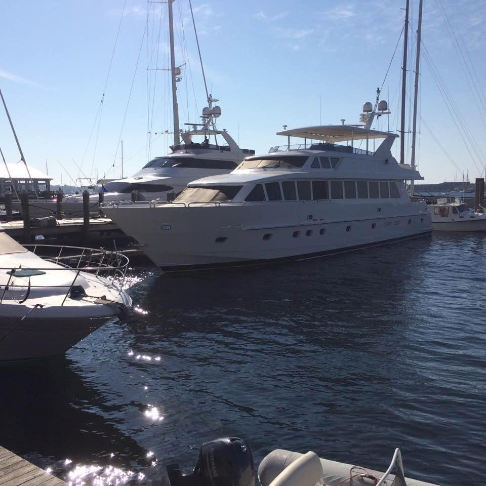 The big chore for the winter to store my yacht for winter which is a big job.