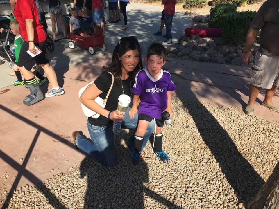 My favorite soccer mom and favorite soccer player