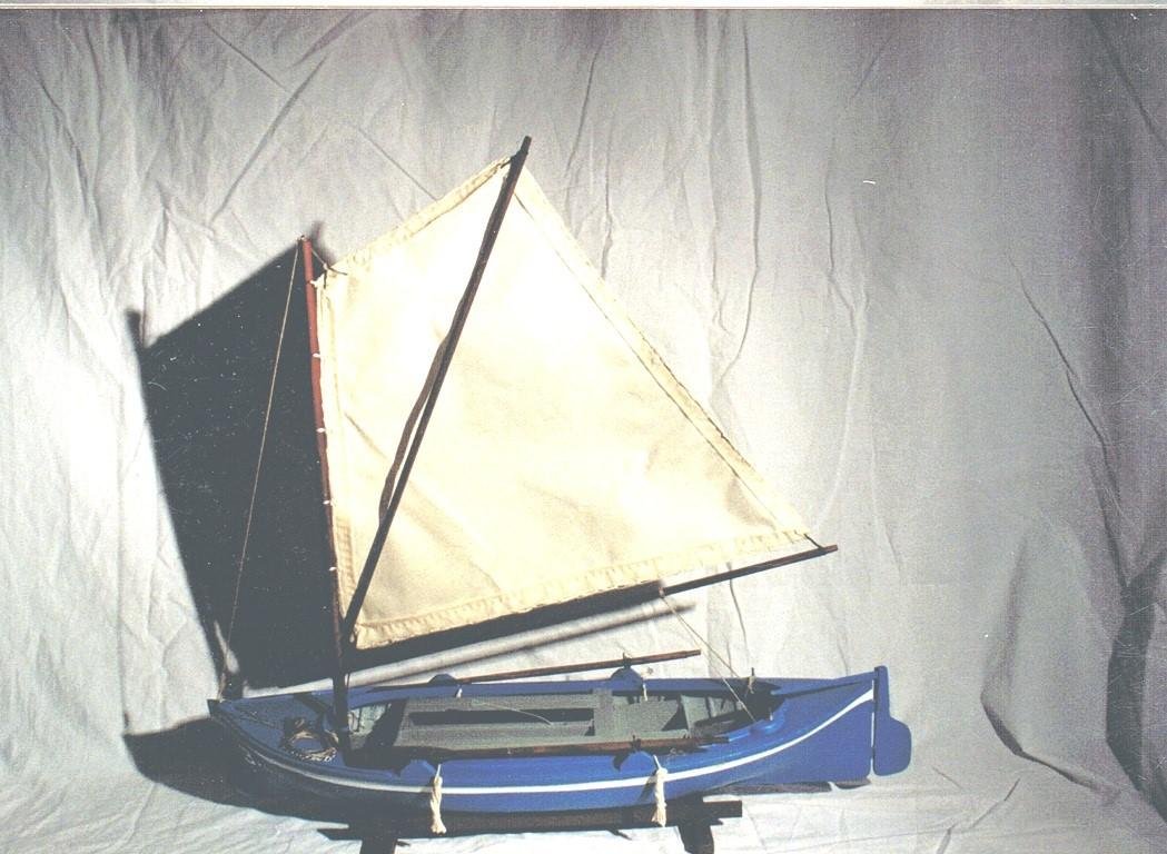 A model of my fathers sail boat that he sailed in alaska 1946 & 1947