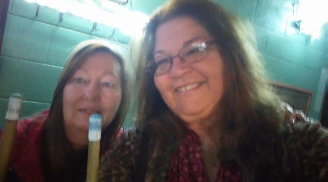 Me and besty playing pool. Woop woop