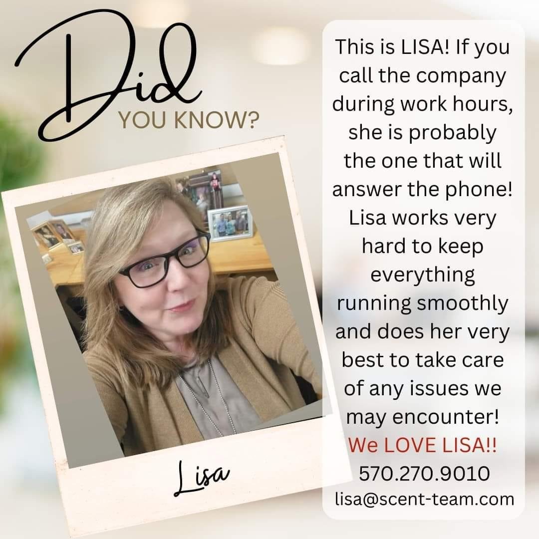 There's always that one person who keeps everything running smoothly and Mia Bella's person is LISA!
She has a BIG job of taking care of all of us and she does a FINE job!!
When you have an issue....if you can't take car