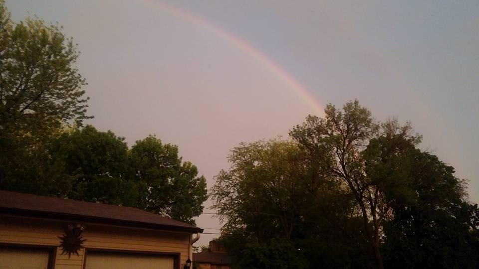 Finally stopped raining long enough to form a rainbow !!