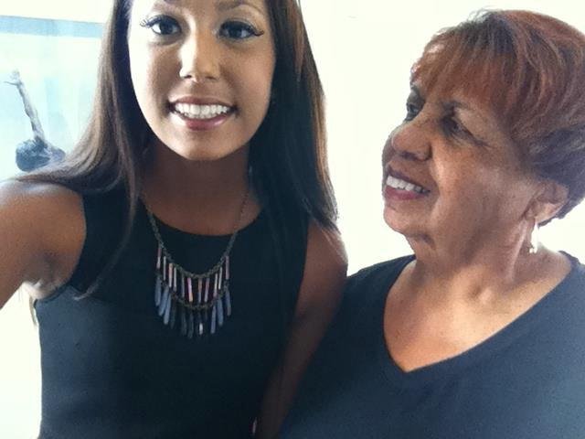 Granddaughter Getting ready for homecoming