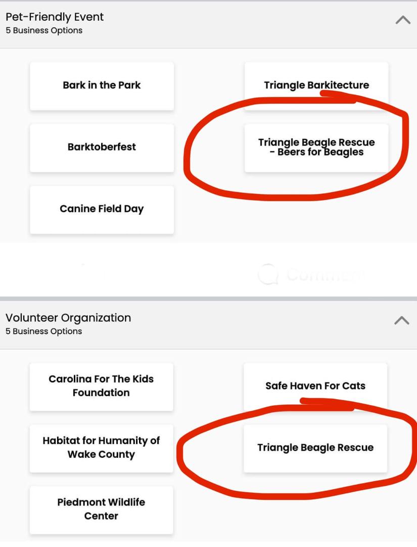 Hey friends! Duffy’s rescue was nominated in two categories in the WRAL Voter’s Choice Awards. Last year they came in second place in both categories…let’s push them to #1. Under “Community” vote for TBR for Volunteer Organ