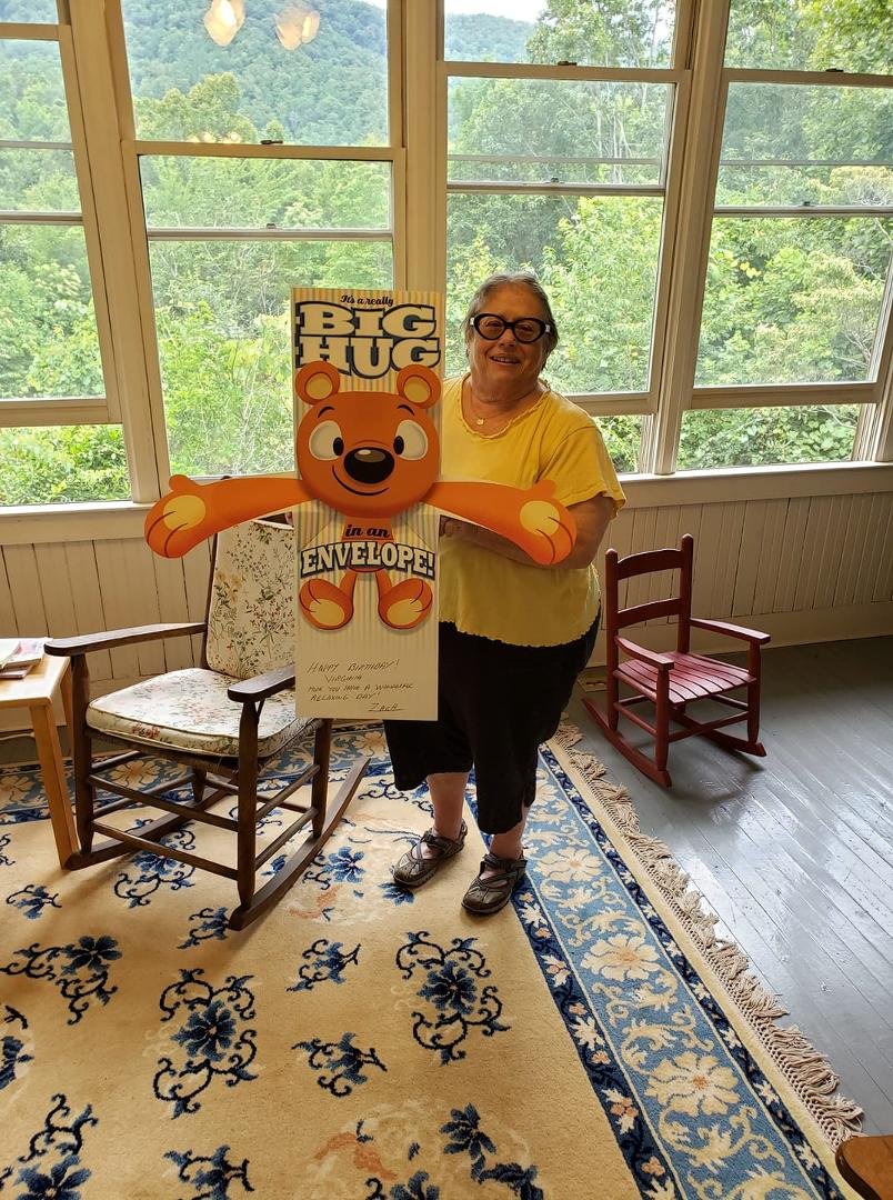 Virginia's birthday card from Zach 7.28.19