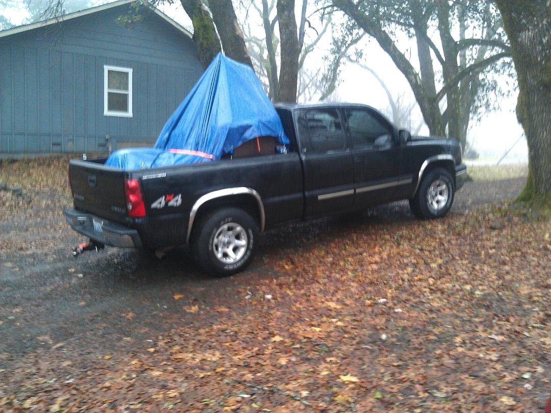 Santa Claus sleigh is loaded.