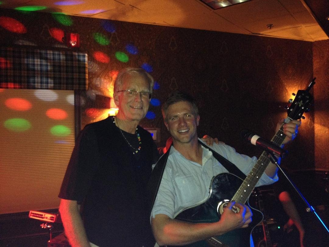 Proud Dad with son Ryan, lead vocalist and guitar with new band- the "Waves" and sales with Medline, performing on the south shore and coming to a venue near you soon. He is Dad to those elves.