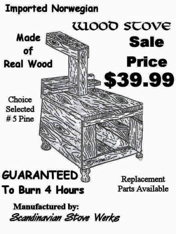 Hurry and get yours! Scamdinavian wood stove!