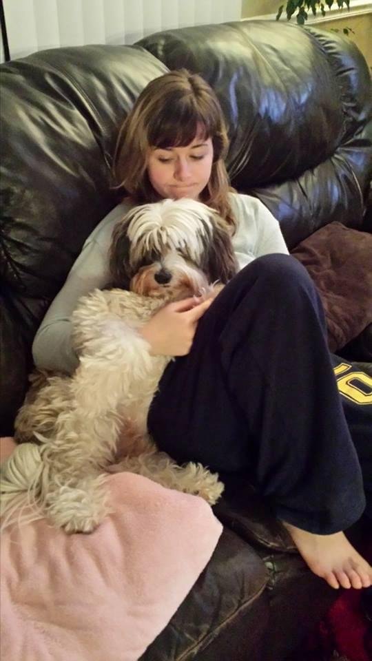 Parker crawled up like a baby in Sophie Goldston's lap...