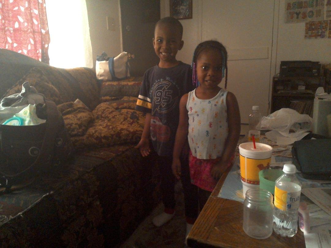 my mom and my babyes