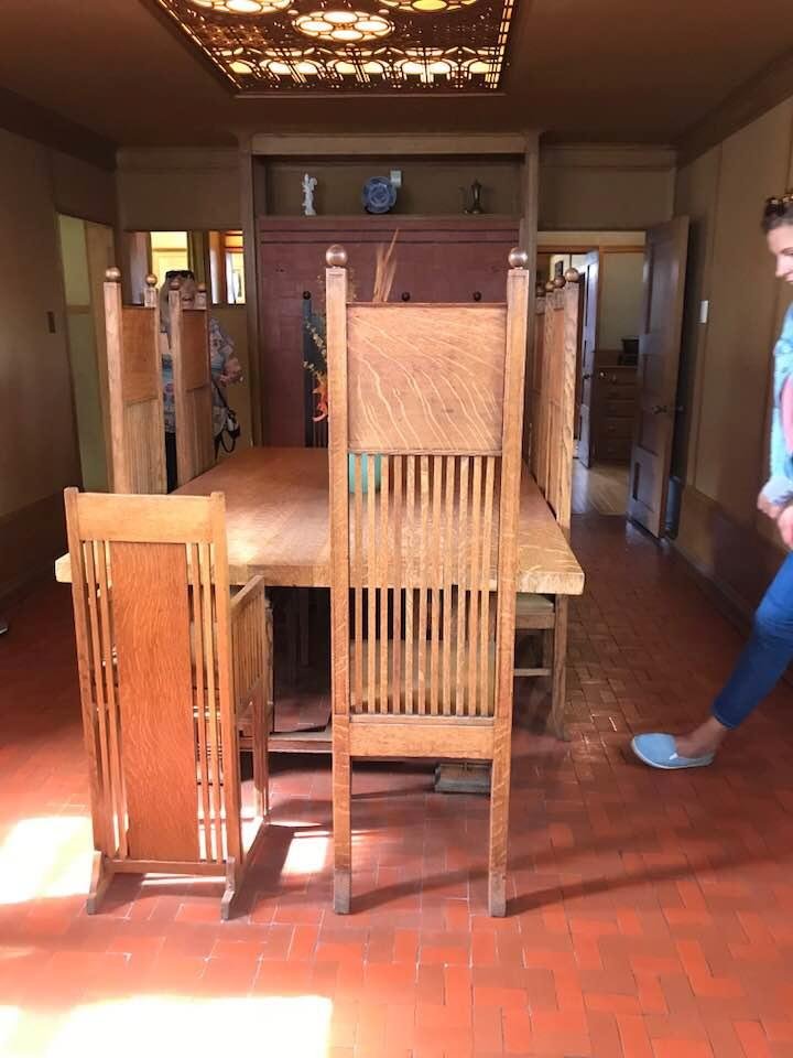Frank loyd Wright’s dining table
