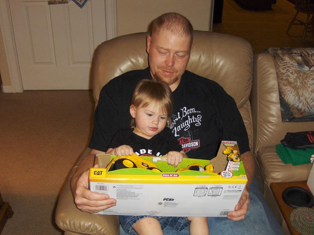 Chris and No 2 at Christmas