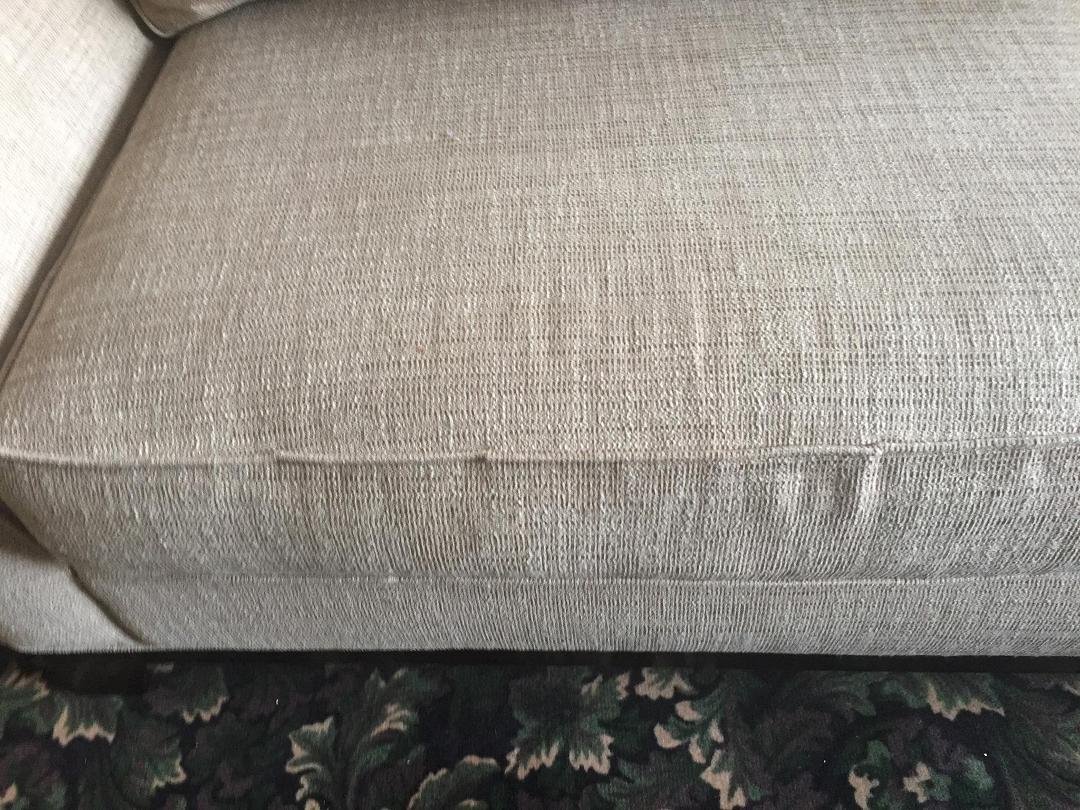 From Lazy Boy Furniture, sectional purchased 2 1/2 yrs ago cording breaking, fabric wearing And used seldom. Warranty doesn't cover.
Do Not Buy From Lazy Boy Furniture