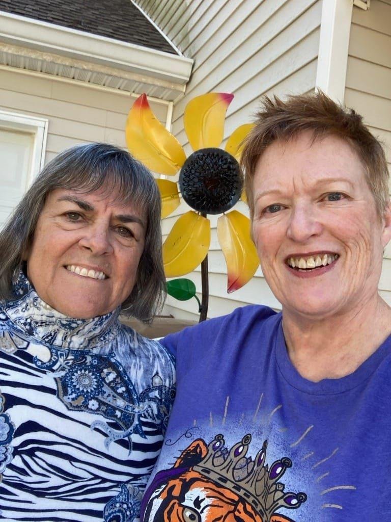 Friends since sophomore year at LSU-BR. We never lived in the same city except in college but we've stayed close friends while she traveled and moved all over the place. Love you, Sally Texas!