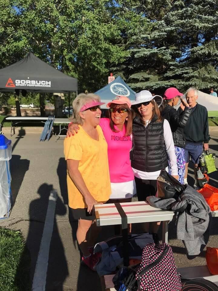 Vail Colorado Pickleball with Bev, Adele & Shiela. It was a wonderful time