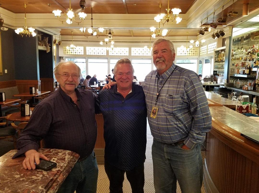 Terry Daley and Joel Summers today at Simon and Seaforts in Anchorage.