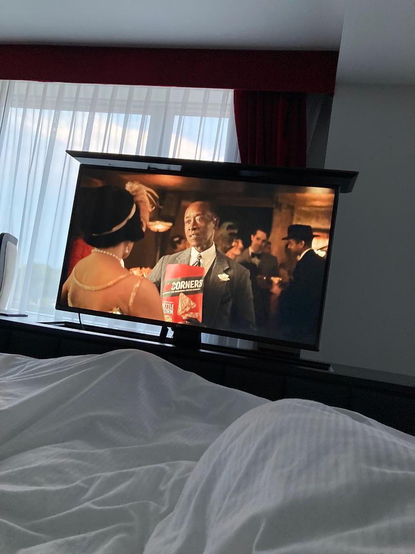 Something new for us this past Saturday. TV in footboard of bed at our Hotel Retlaw in Fond du Lac, Wisconsin.