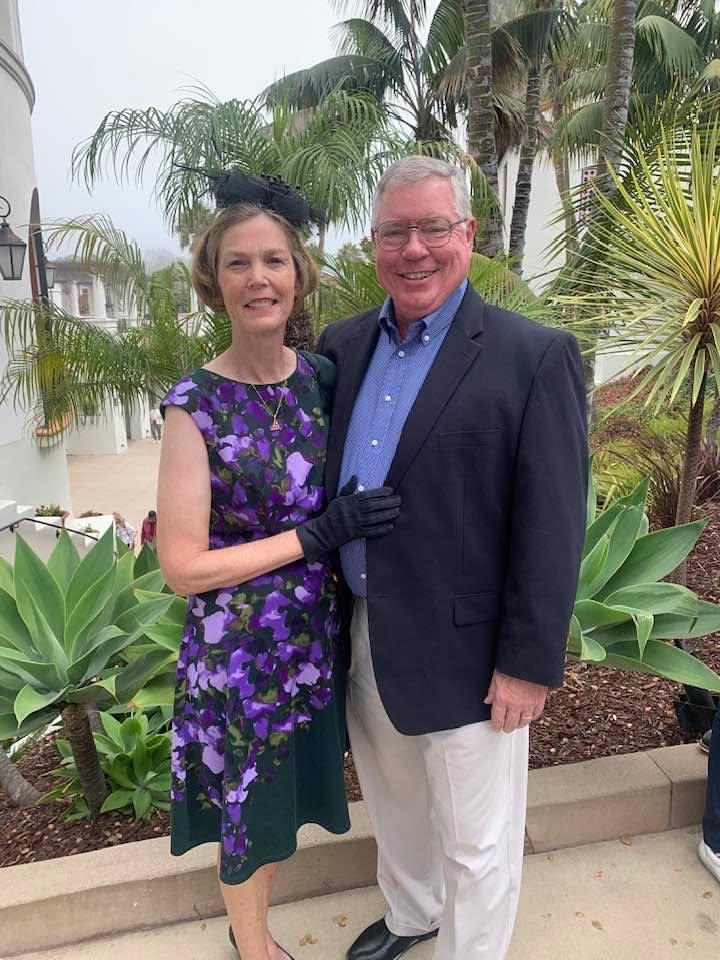 Waiting for the bus to take us to the polo match in Santa Barbara last week at the WILG convention. We were told to wear our Kentucky Derby attire!