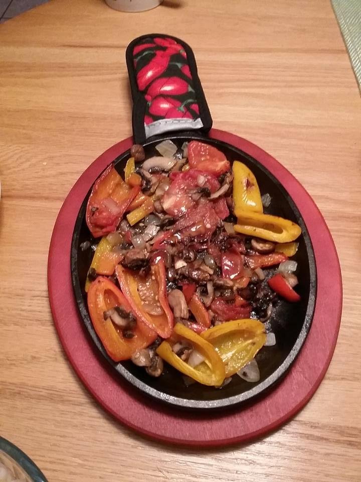 Delicious homemade fajitas yummy!