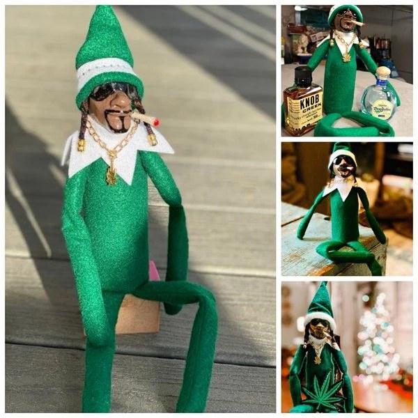 With Christmas coming no children Elf on the Shelf is not needed, I am thinking that Snoop on the Stoop might be an option.