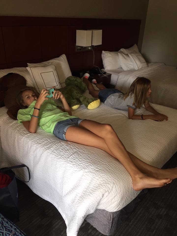 Coolin' it after a 426 mile drive.