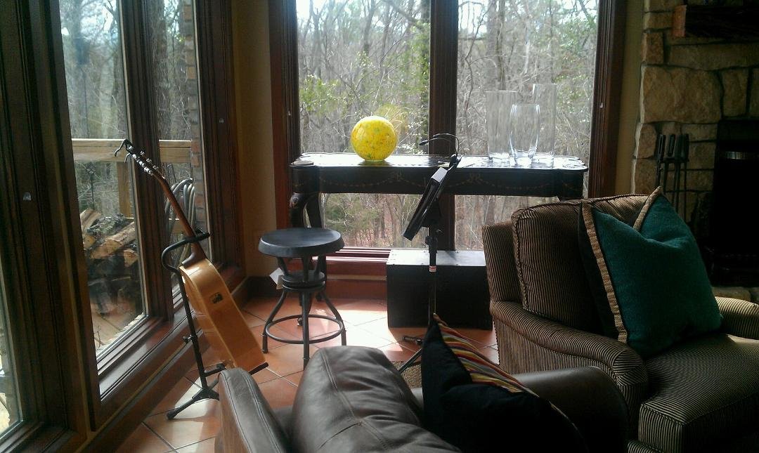Can you believe Marcia Ann is re-arranging furniture?