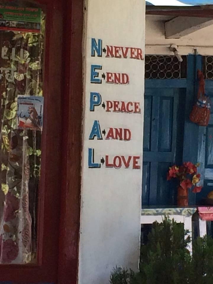 A long time friend of mine is in Nepal doing a little trek. I "borrowed" one of her photos to post to my friends...