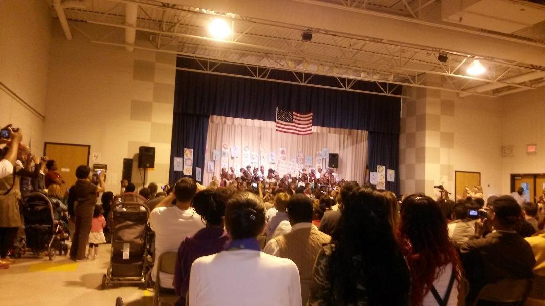 My grandson spring concert Mr.Christian Sims'Carter good job Love granny.