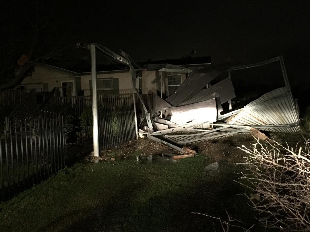 My niece Ashley and husband Brad house. They also lost their beloved dog Lila. She got caught in tornado. RIP Lila