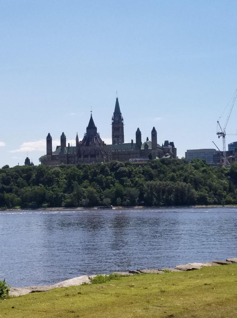 Parliament Buildings from Musee Canadien Dr l'Histoire.