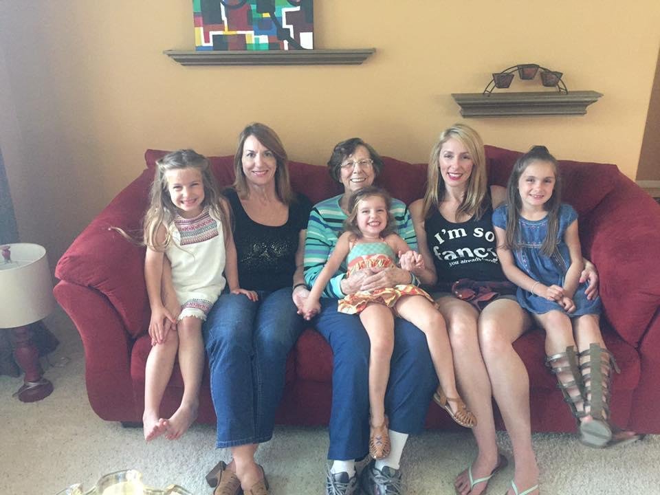 No shortage of girls in this family.