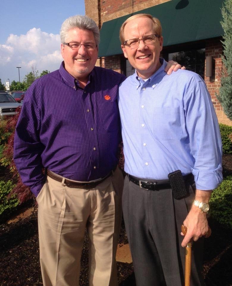 Picture of friends past....Jeff Kisiah with Pastor Don Jennings who was a guest preacher at ECB several times in years gone by...one of my heros of the faith!