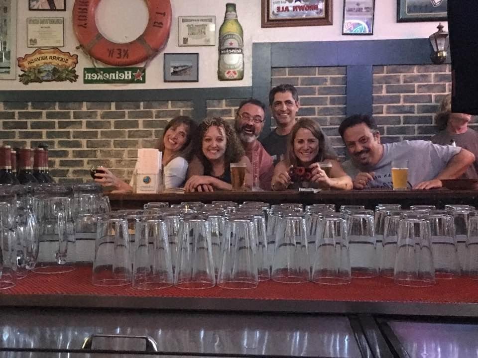 Cugini having a drunk time in Carlsbad. I'm not as drunk as many theople tink.