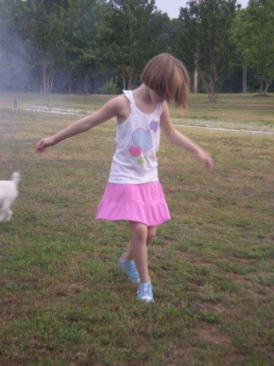 Libby always so graceful, even with sparklers