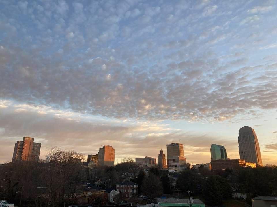 A look at downtown this morning