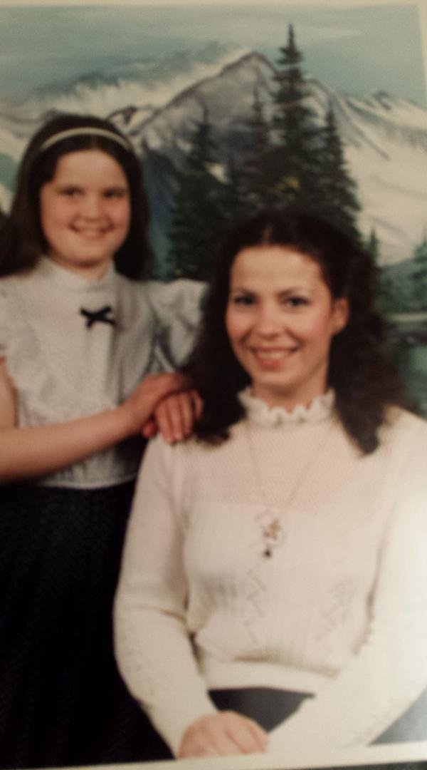 This picture of Kelly and me was 30 years ago. I remember that money was tight because I was reluctant to buy the "package" deal! The guy was pushy and stated if I didn't buy the package they would end up as recycled grocer