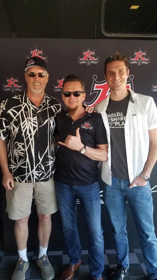 Gary and Dave at the Orange County Classic Car Show. Gary finally met one of his favorite car guys, Dave Kindig.