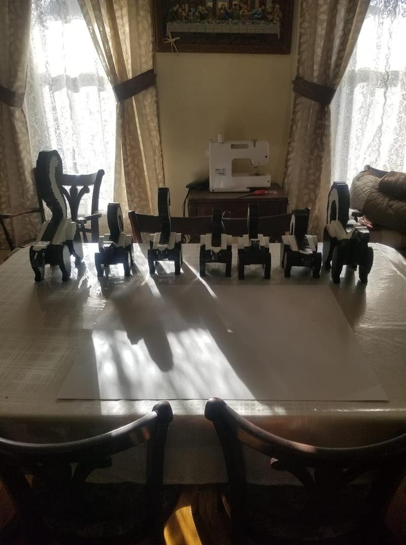 I have 4 small skunks left and 1 large one if you want one the small are $25. each and the large is $35. nice for your garden
