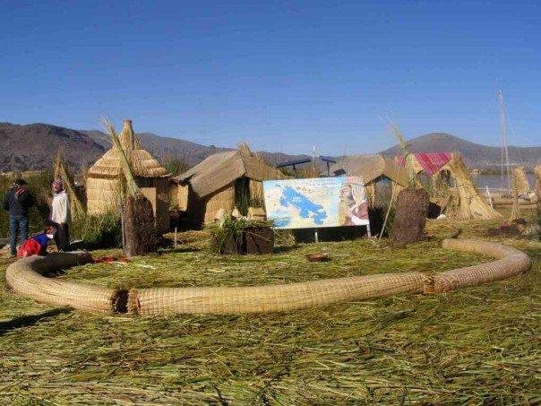 Uros floating island