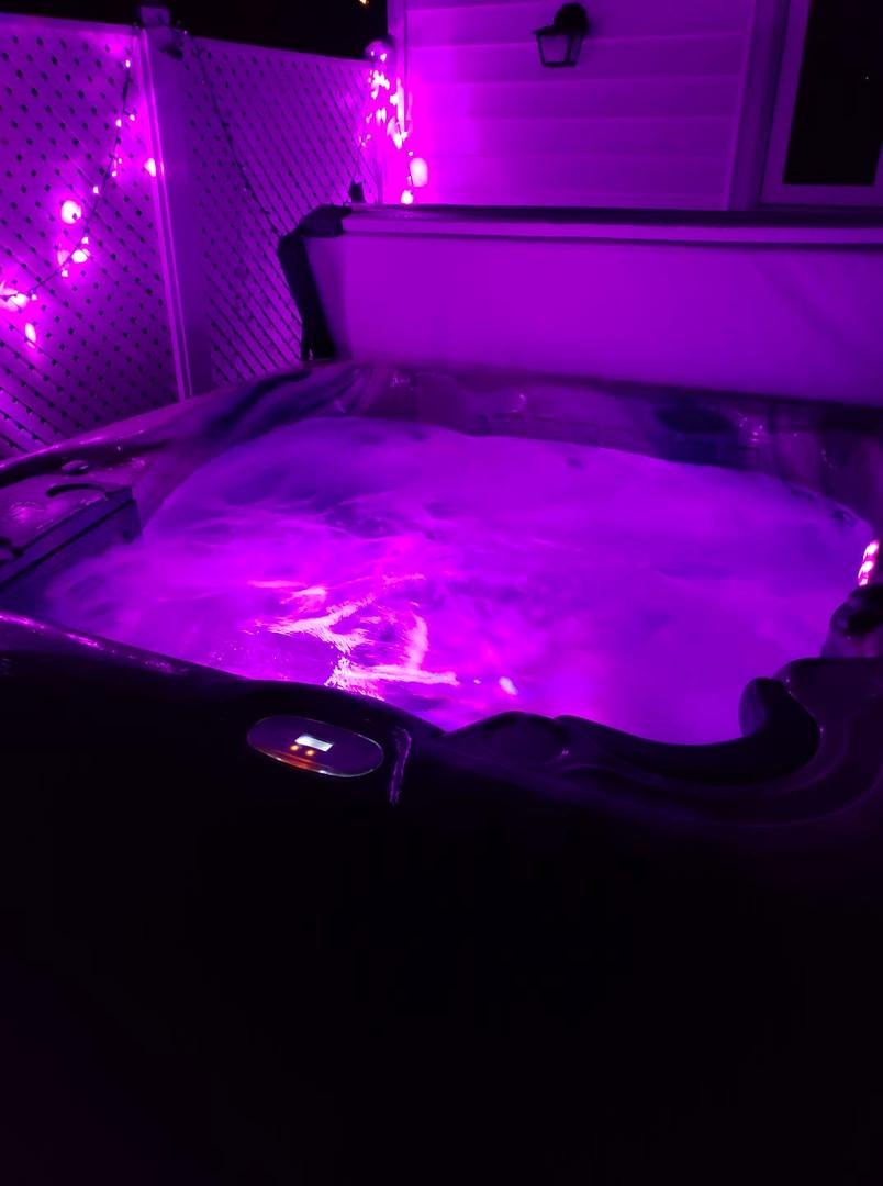 thanks to my good friend for dinner and the hot tub great time...