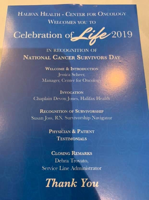 Halifax Health - Center for Oncology Celebration of Life.