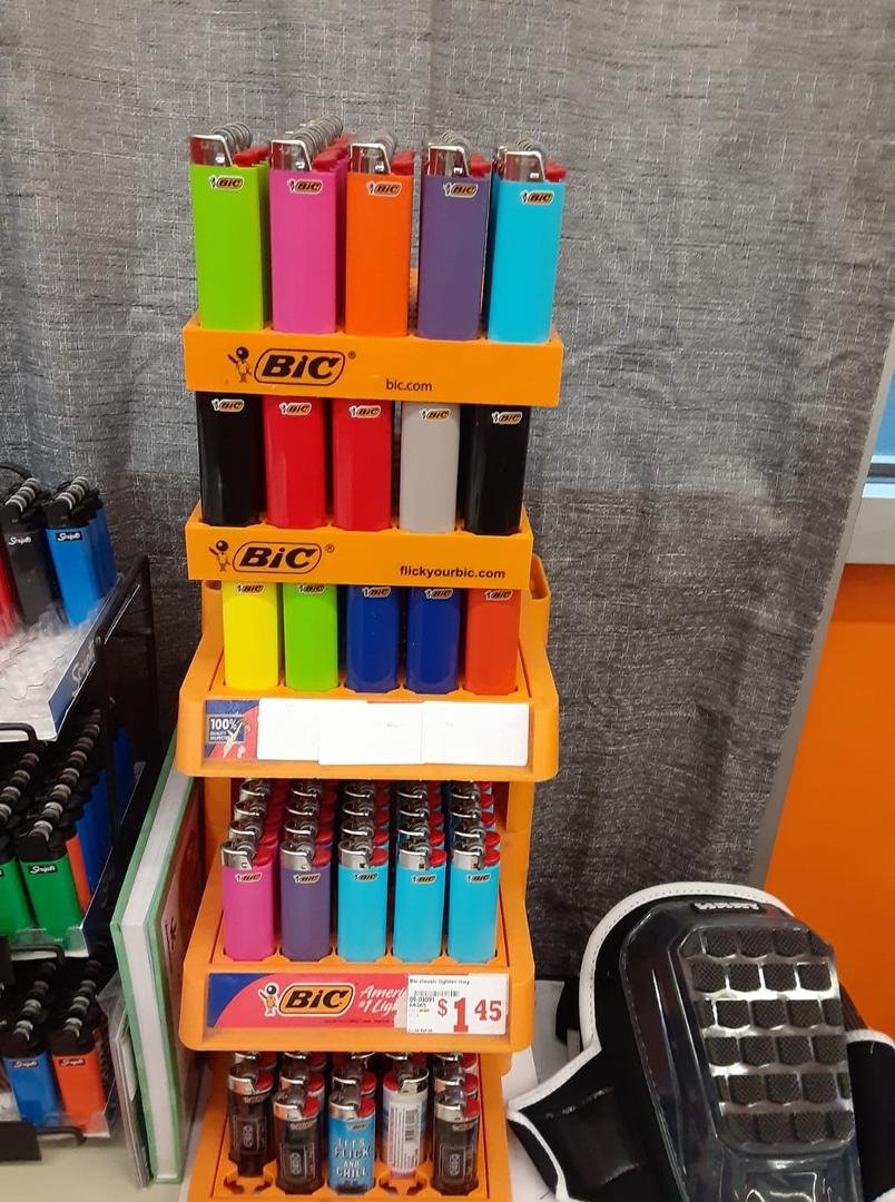 Got bored at work today sorted all the bics by color lol