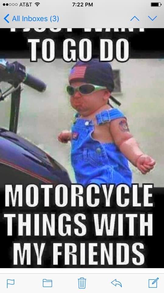 Saw this on Facebook , my oldest son chad callahan just passed his motorcycle class
Look out world