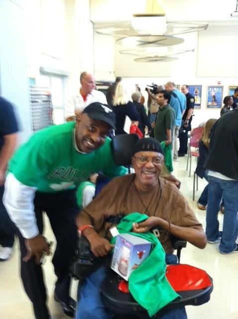 (me and A.C.Green former Chicago Bull