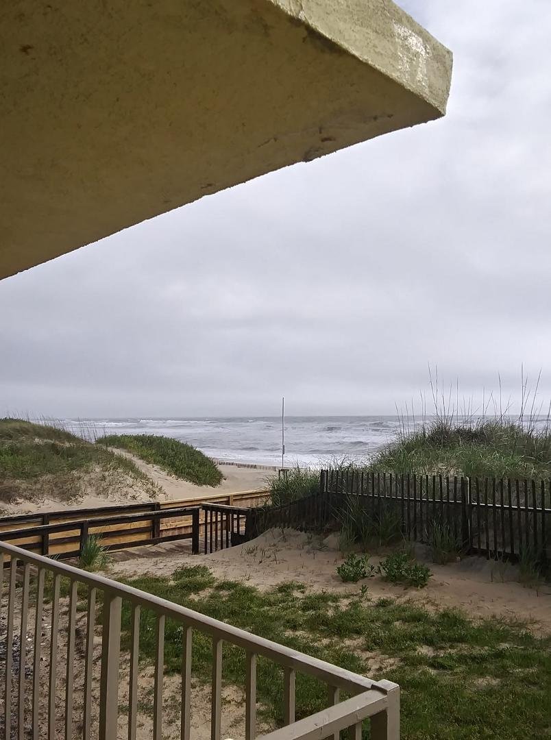 The angry ocean after storm Arthur