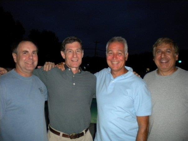 Methacton Class of "69" Foursome at Bob's Poolside Barbecue