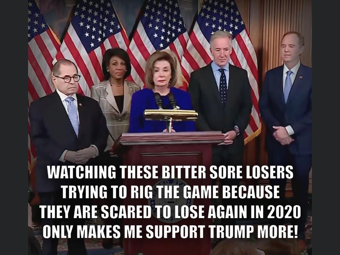 They are wishing the presidential hopefuls success after their "Yes" vote on "Impeachment!" ☠️