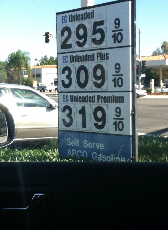 Yay! Went down four cents overnight!!