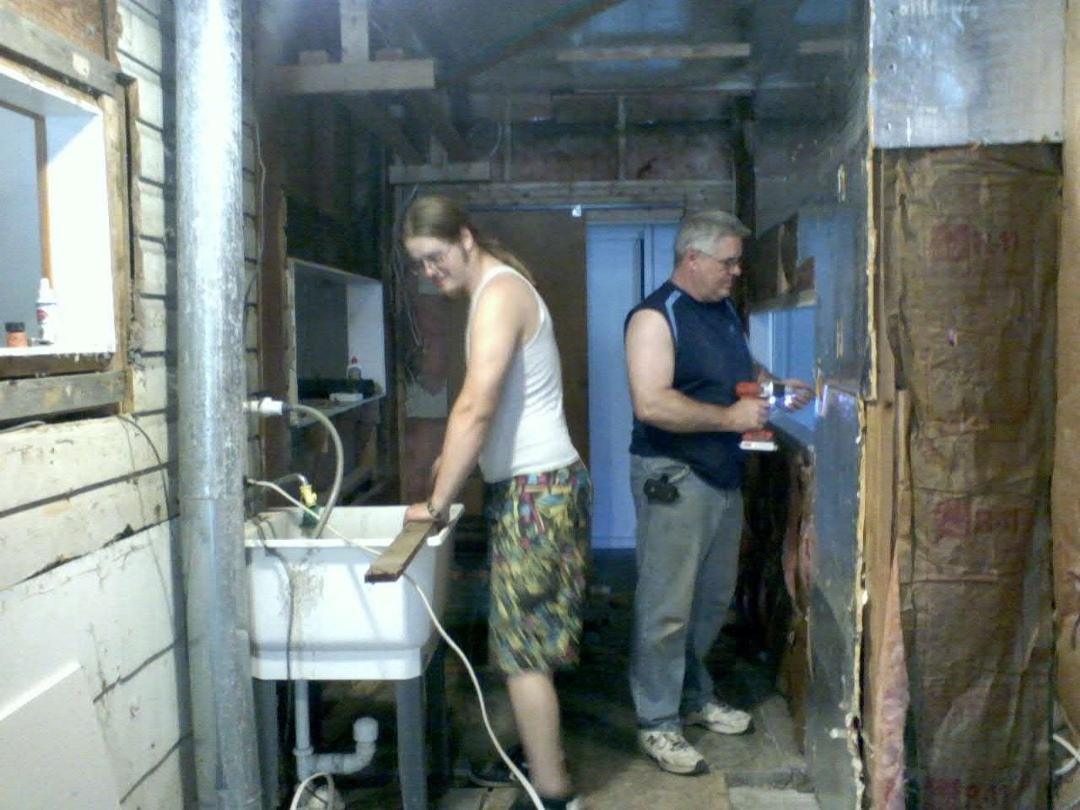 <3 Two of the three Men in my life!! The most important one is in blue of course!! Then there's my "little" boy... LOL <3