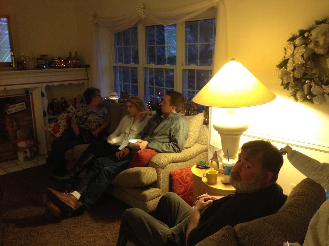 Over 60 friends and family enjoying our first Italian Christmas!!